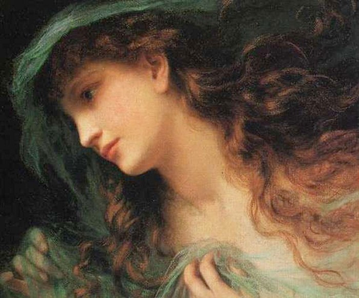 The Head of a Nymph by Sophie Anderson, 1823–1903