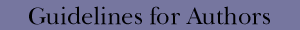 Guidelines for Authors