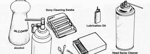Cleaning Heads of Reel-to-Reel Recorder 